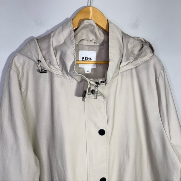 Pennington's Tan Water-Repellent Hooded Jacket Size 2x - Picture 4 of 16